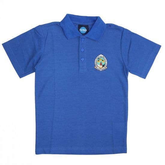 Royal blue sports polo