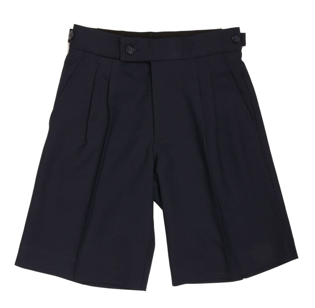 Boys college shorts navy
