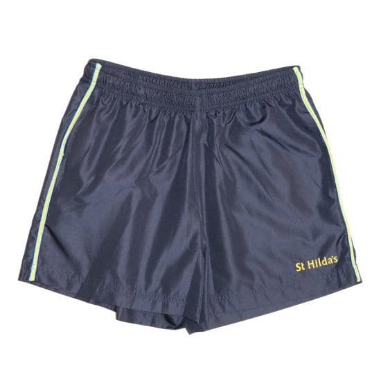 Navy microfibre sport short front